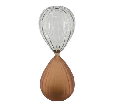 A&B Ribbed Copper-Grey 45-Minute Hourglass 3.5" x 10" - Merchandise