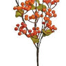 Select Hawthorn Berry Spray Orange 28" - Artificial Non-Flowering Plants Silk