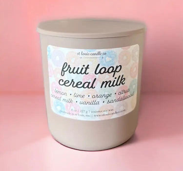 STL Candle Co Fruit Loop Cereal Milk Candle - Candles Candles/Fragrance