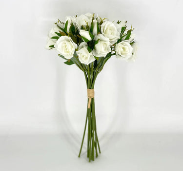 Le Fleur Rose Bundle White 12" - Uncategorized Silk