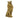 Crowned Gold Lion Statue with Realistic Detailing 7.5" x 5" x 13"
