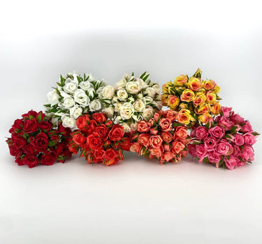Le Fleur Rose Bundle Orange 12" - Uncategorized Silk