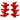 Red Allstate Flying Bird Clips, box of 6; velvet red birds with metal clips