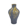 A&B Blue-Gold Ceramic Vase 9" x 9" x 16.5" - Merchandise