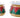 Metal nutcracker drum container pair by Special T, red and green diamond panels with gold trim, two sizes