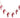 Metal candy cane garland on jute cord with 7 red-and-white striped canes and red bows