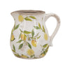 A&B White Ceramic Lemon Pitcher Vase 6.3" x 6" - Vases Merchandise