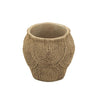 A&B Brown Sand-Cement Planter with Woven Texture 8" x 8" - Merchandise