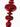Supreme Glass Finial Ornament Red 12" - Holiday Ornaments Merchandise