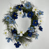 Allstate Cosmos Wreath Two-Tone Blue 24" - Wreaths Silk