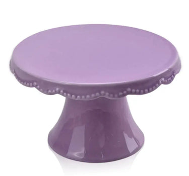 Diamond Star Pastel Cake Plate Purple 5.6" - Plates Merchandise