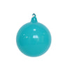 Turquioise milky glass ornament, 4 inch (100mm), holiday ornament by Farrisilk