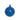 Royal Blue Milky Glass Ornament 6in, glossy spherical holiday ornament