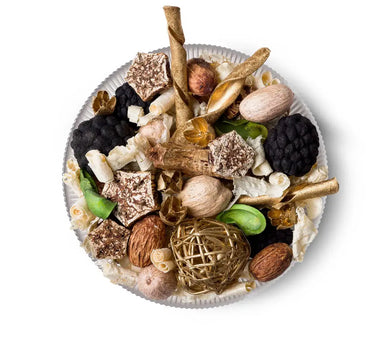 Holiday Champagne Potpourri Bag by Aromatique, assorted dried botanicals in champagne-gold tones