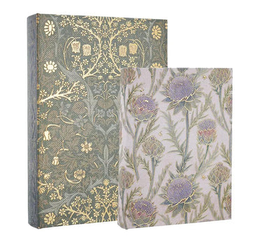 Gold Foil Floral Print Book Box (2 Sizes)