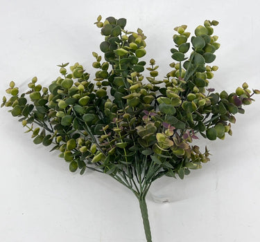 Le Fleur Eucalyptus Bush Green-Purple 16" - Artificial Shrubs Silk