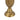 A&B Ornate Wooden Candle Holder with Antique Gold Finish 4.5"D x 11" - Candle Holders Merchandise