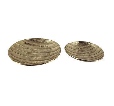 Round Gold Aluminum Tray (2 Sizes)