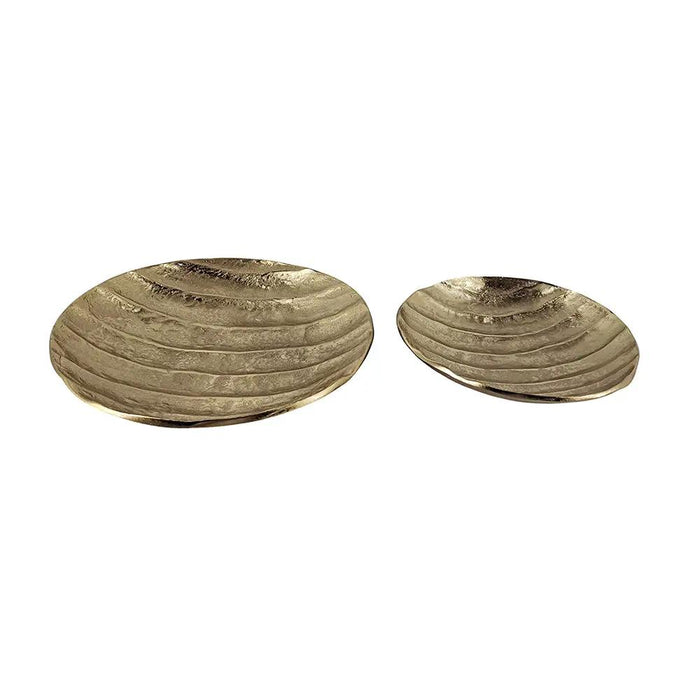 Round Gold Aluminum Tray (2 Sizes)