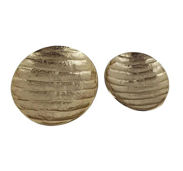 Round Gold Aluminum Tray (2 Sizes)