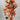 Le Fleur Cluster Mini Flower Bundle (x3) Coral 18" - Artificial Flowering Plants Silk