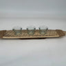 Kalalou Wood Boat Tea Light Lg 22.5” - Merchandise