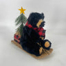 Max Silk Bear Sitting on Sled 9" - Merchandise