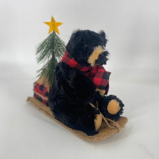 Bear Sitting on Sled 9"