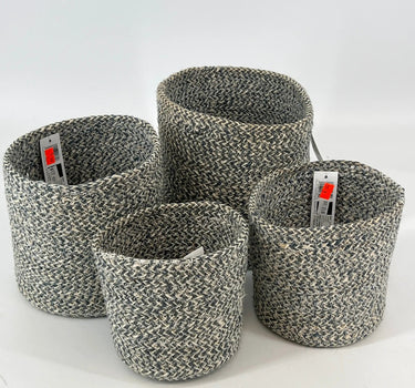 Design Ideas Melia Basket Slate XL 7x7” - Merchandise