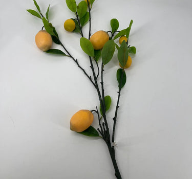 AmBest Lemon Spray Yellow 40" - Artificial Non-Flowering Plants Silk