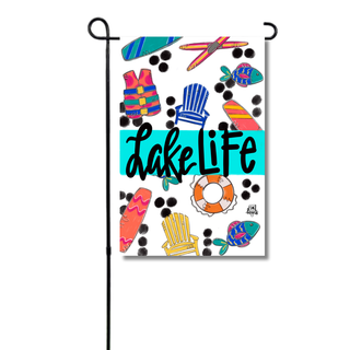 Lake Life Garden Glam Flag