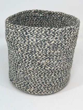 Melia Basket Slate Lg 6.25x6.25”
