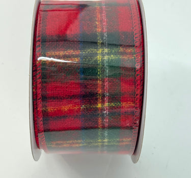 Flannel Plaid Ribbon 2.5"X10yd