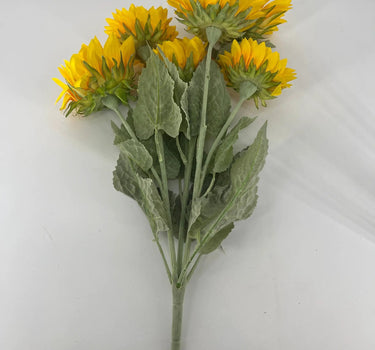 Supreme Sunflower Bush Yellow 22" - Uncategorized Silk