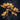 Light Garden Flame-Orange Foam Flower Spray 41"L - Artificial Flowering Plants Silk