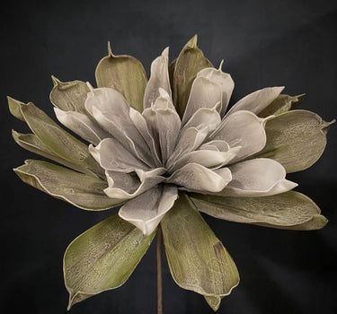Light Garden Mega Foam Succulent Spray Grey-Green 41"L x 23"D - Uncategorized Silk