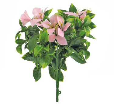 Select UV Bougainvillea Bush Pink 11.8" - Artificial Non-Flowering Plants Silk