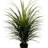 Greenhouse International UV Plastic Yucca/Wide Leaf Grass Bush in Pot 36"H - Silk
