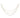 Layered pearl garland necklace, three white pearl strands, 20 in long, gold-tone caps, Raz merchandise