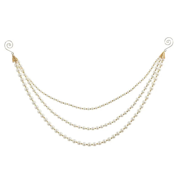 Layered Pearl Garland 20"L