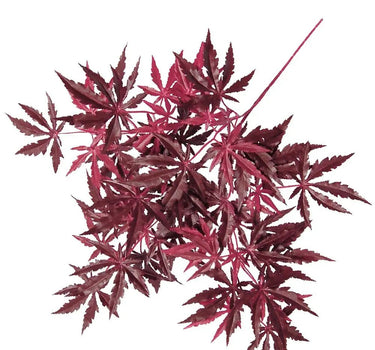 Greenhouse International Japanese Maple Bush Burgundy 27" - Artificial Non-Flowering Plants Silk