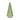 Lime Green Glass Christmas Tree ornament by Diamond Star, 5D x 9H