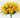 Mum Bush Mandarin silk, orange blossoms, 15.5 inches tall, GSC.