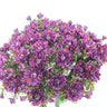 Mum Bush Purple 15.5in silk artificial flowering plant