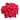 GSC Velvet Poinsettia Red Bush x7 - Artificial Flowering Plants Silk