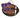 Purple & Gold Bow Football Door Hanger