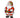 Door hanger: Jolly Saint Nick in red Santa suit with white trim, holly accents, black belt by DK Designs