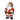 Door hanger: Jolly Saint Nick in red Santa suit with white trim, holly accents, black belt by DK Designs