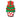 Red Dot Christmas Tree Door Hanger by DK Designs; green tree with red bead garland and red and white polka-dot pot