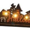 Special T Lit Wood Happy Halloween Sign 15.75"x5.5" - Seasonal & Holiday Decorations Merchandise
